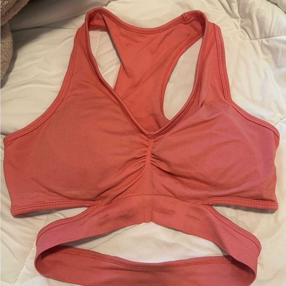 Alphalete Coral Pink Sports Bra